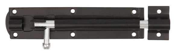203mm Tower Bolt in Black Japanned Finish