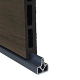 Extruda Fence Grey Aluminium Composite Fence Bottom Rail (1.79m)