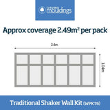 Cheshire Mouldings Traditional Shaker Wall Panel Kit (WPKT6)