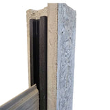 Extruda Composite Fence Concrete Post Infill Charcoal (1.7m)