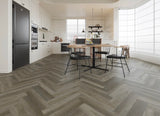 Alva French Grey 5.2mm LVT Click Herringbone Flooring (SPC Core)- 1.905 m2