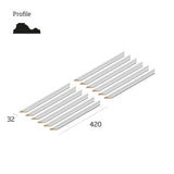Cheshire Mouldings White Primed Wall Panel Kit 420mm x 420mm (MWPKT-1)