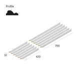 Cheshire Mouldings White Primed Wall Panel Kit 700mm x 700mm (MWPKT-2)