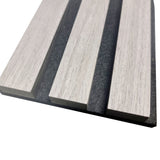 Grey Oak Acoustic Wall Panel - 2.4m x 0.6m