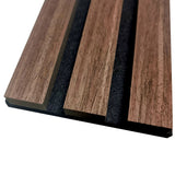 Smoked Oak Acoustic Wall Panel - 2.4m x 0.6m