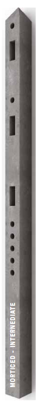 Multi Holed Morticed Concrete Post 8'- Clearance