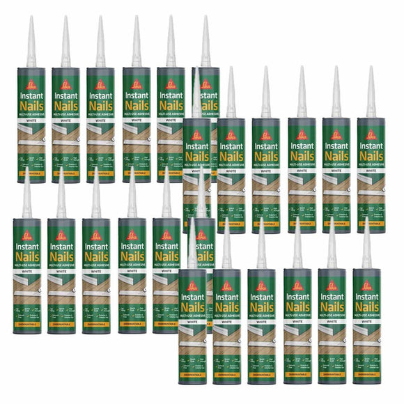 Instant Nails (White) 290ml Box of 25 ( £1.35 per tube)