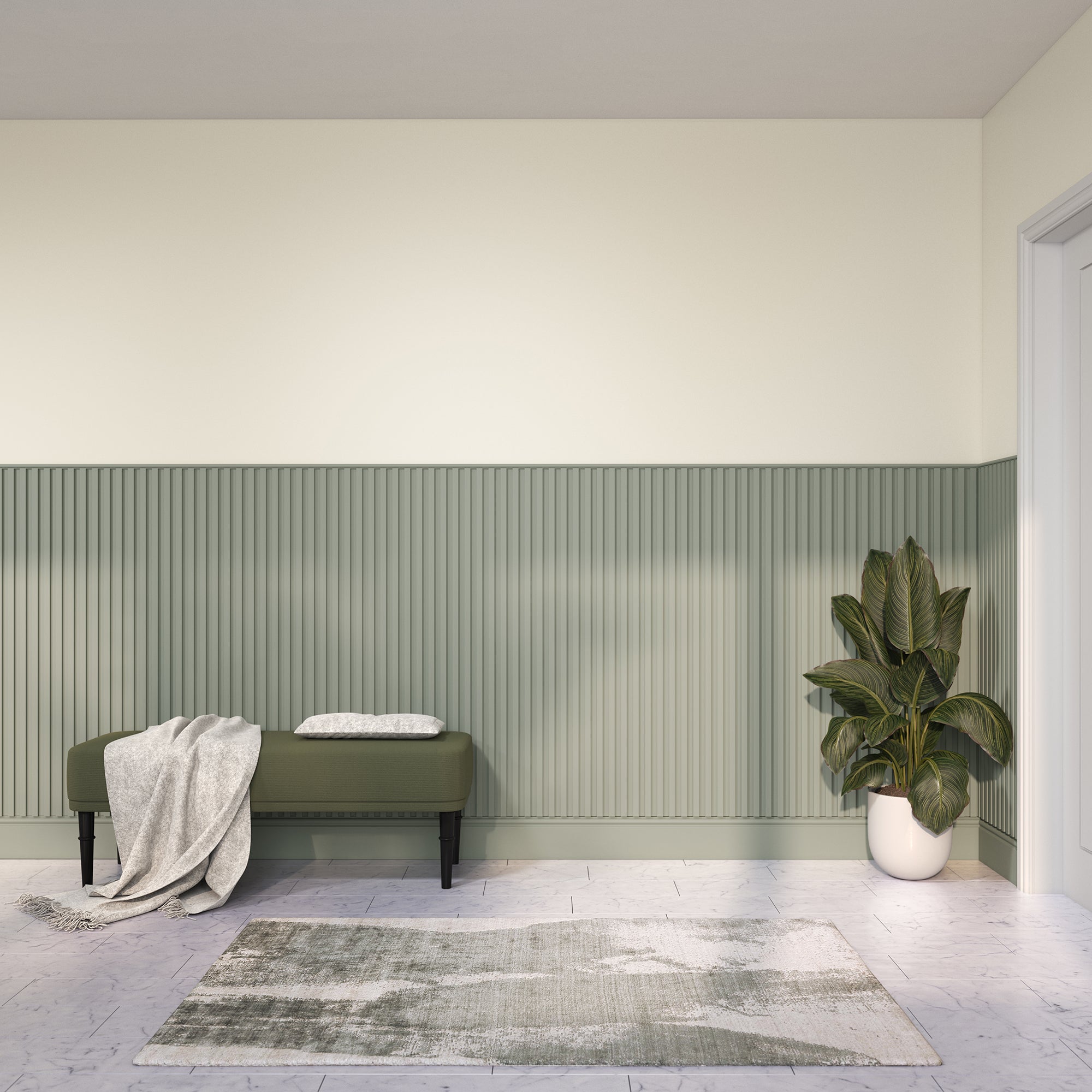 Simple Mdf Cladding Cheshire Mouldings Primed MDF Slatted Cladding Pack of 4 - 1200mm x 20 ...