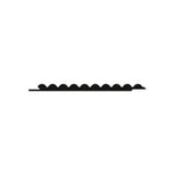 Cheshire Mouldings Primed MDF Round Cladding Pack of 4 - 1200mm x 200mm x 12mm each