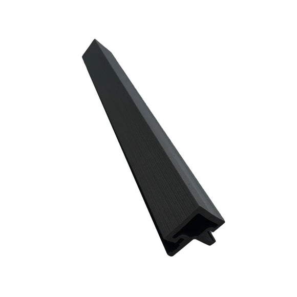 Composite Slatted Cladding Corner Trim - Anthracite