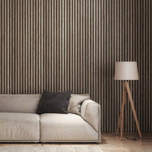 Acoustic Wall Panel Walnut 2400 x 605mm