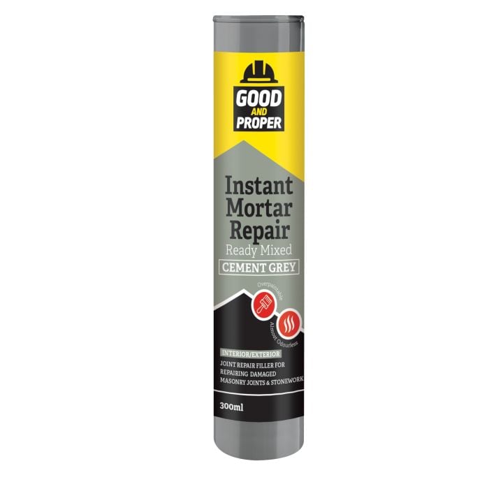 Instant Cemet Good & Proper Instant Mortar Repair Cement Grey Ready Mixed 300ml ...