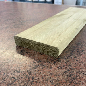 Planed Rounded Corner Treated Timber - Swedish Redwood 19mm x 95mm 3.9m