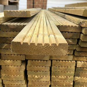 Scandinavian Treated Decking EX 32mm x 125mm, 4.2m Length