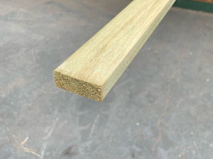 Planed Contemporary Fencing Slat - Swedish Redwood 45mm x 15mm Green Treated 3.9m