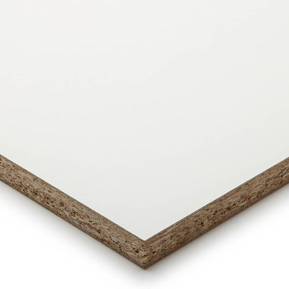 White *Matt* (Smooth) 18mm Contiplas (Melamine Faced Chipboard) - 2440x1220x18mm