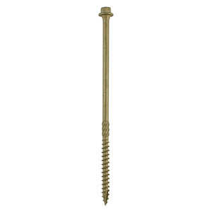 Timber Frame Construction & Landscaping Screws - Hex Head - Exterior - Green Organic Colour