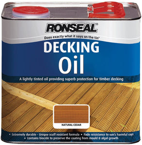 Natural Cedar Ronseal Decking Oil (2.5litre)