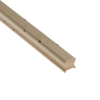 Cheshire Mouldings Benchmark Pine 41mm Groove Handrail (2.4m,4.2m)
