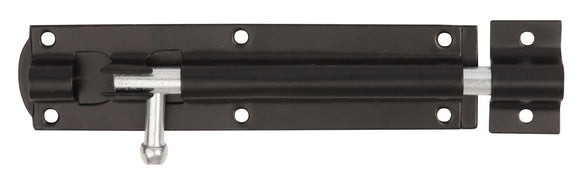 102mm Tower Bolt in Black Japanned Finish