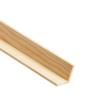 Pine Square Corner / Angle Moulding 2.4 Metre Length