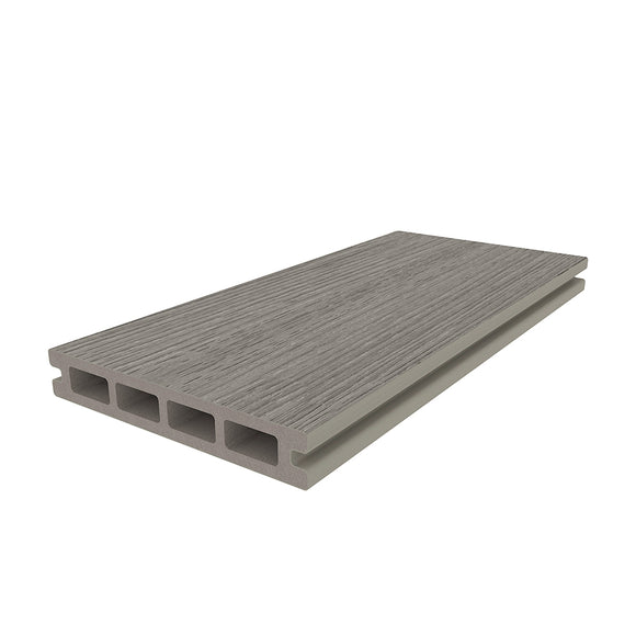 Ultrashield Essentials 'Coastal Grey' Grooved Edge Composite Deckboard - 3.6m x 140mm x 23mm