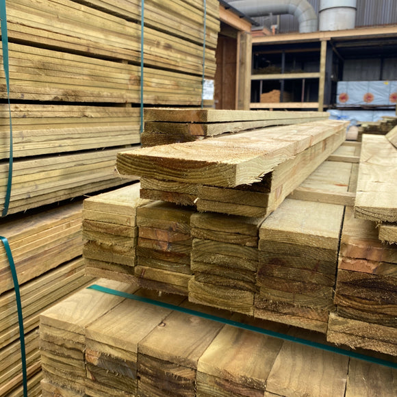 Treated Fence Boards 16mm x 100mm (4'') x 1.8m