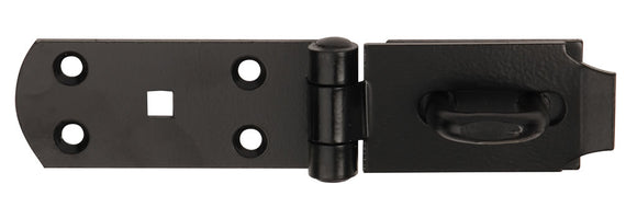 203mm Medium Duty Hasp & Staple in Black