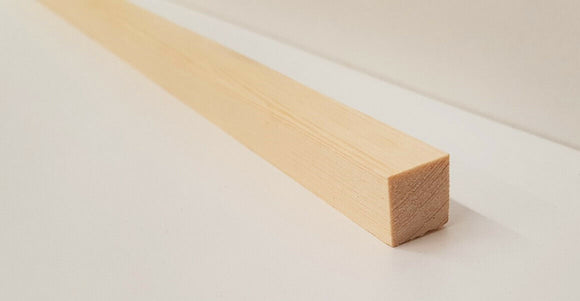 Pine Square Mouldings - Various Sizes - 2.4m Lengths