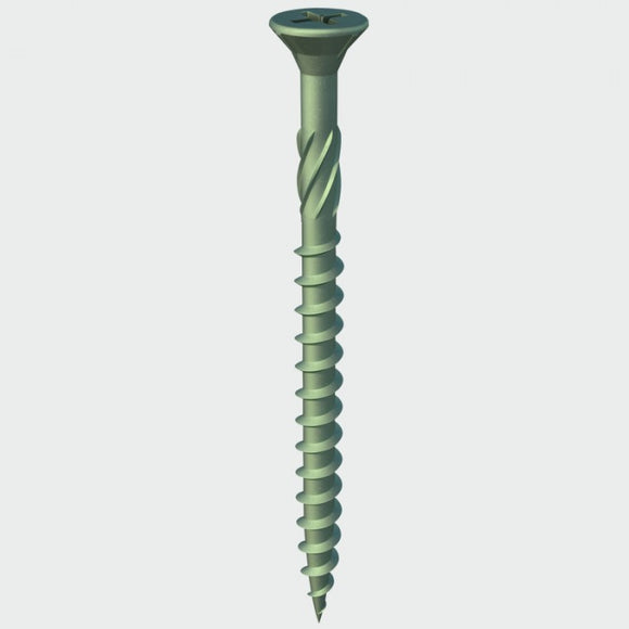 Solo 60mm Decking Screws in Green - 200 Quantity